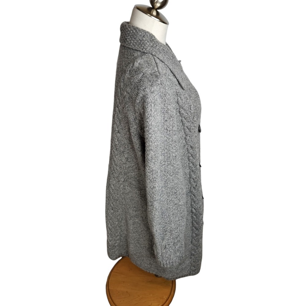 Pendleton Woolen Mills Womens Lambswool Blend Cardigan Sweater Gray Plus Size 2X - Picture 5 of 15